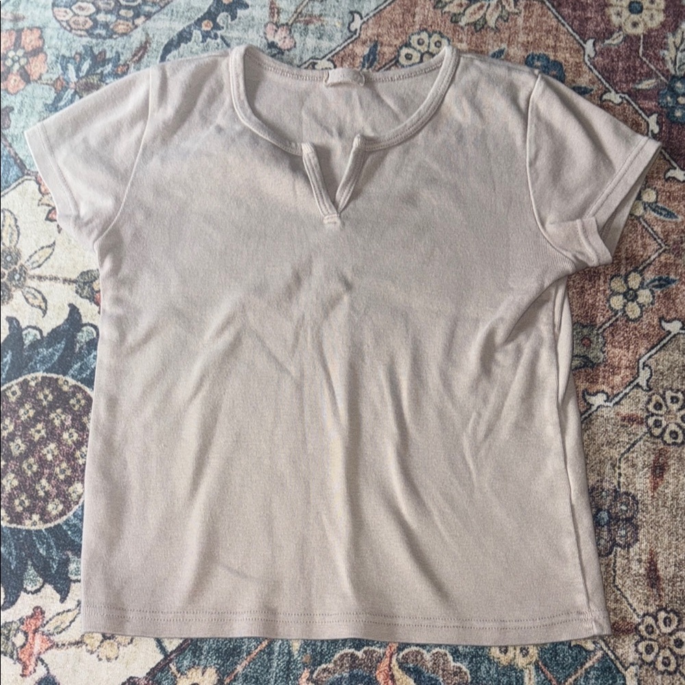 Brandy Melville John Galt V-Notch Tee